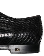 Dolce & Gabbana Black Leather Lace Up Dress Men Derby Shoes