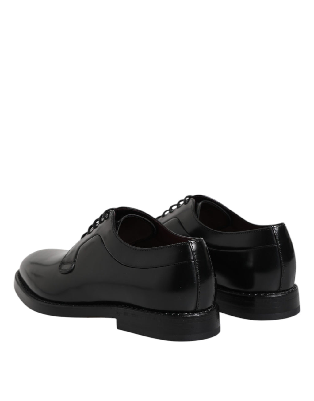 Dolce & Gabbana Black Calf Leather Lace Up Dress Derby Shoes