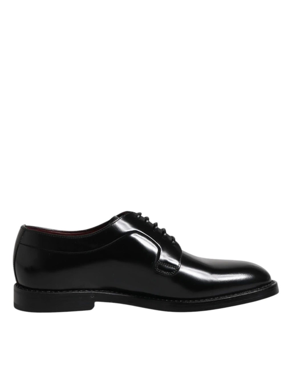 Dolce & Gabbana Black Calf Leather Lace Up Dress Derby Shoes - Zeiniez