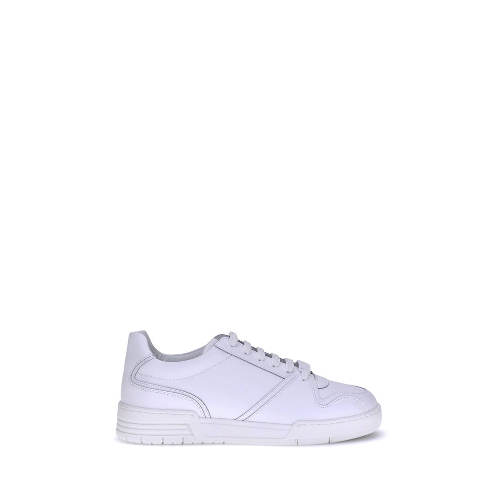 Moschino White Rubber Low Top Sneakers - Zeiniez