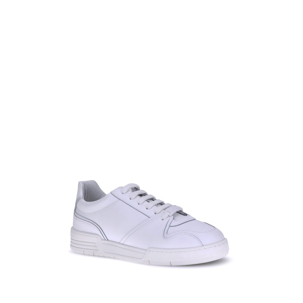 Moschino White Rubber Low Top Sneakers - Zeiniez