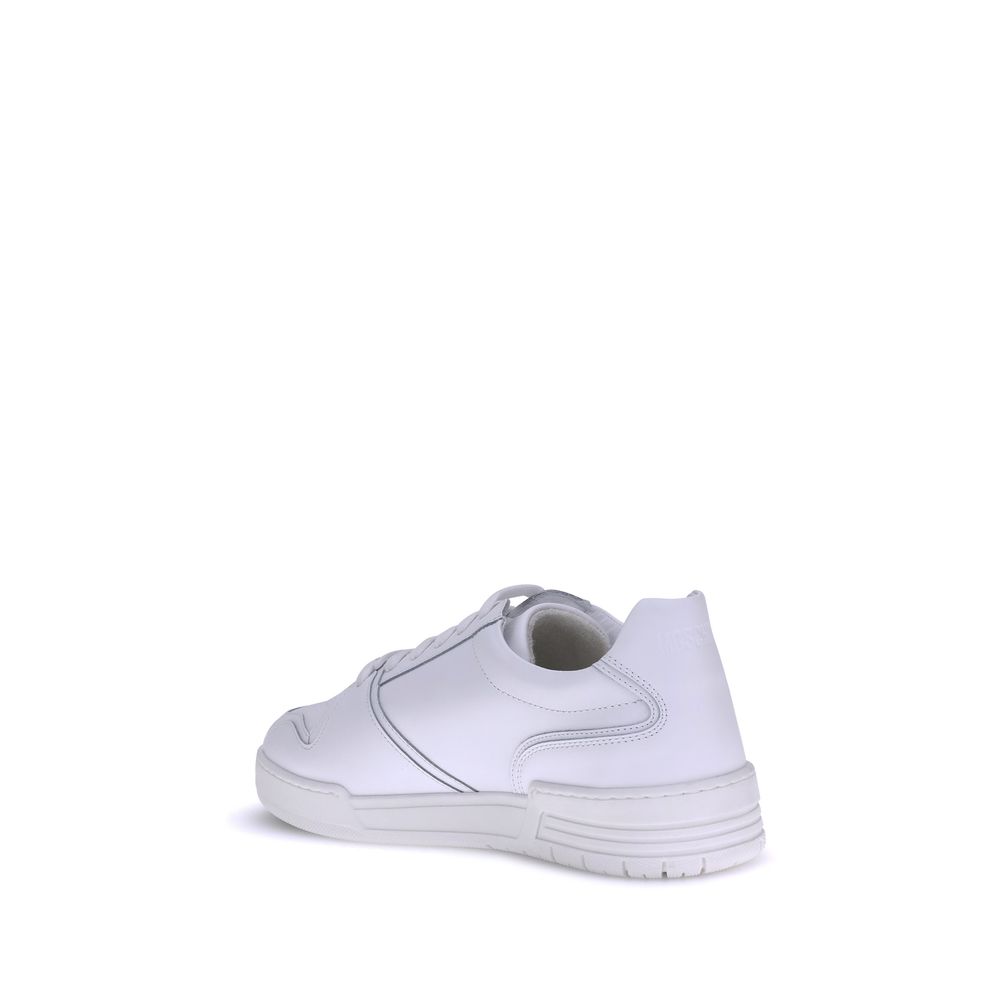 Moschino White Rubber Low Top Sneakers - Zeiniez