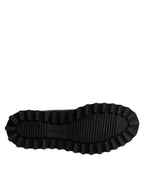 Dolce & Gabbana Black Belted DG Logo Men Chelsea Boots Shoes - Zeiniez