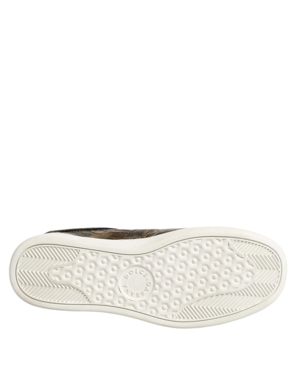 Dolce & Gabbana Brown Exotic Leather Low Top Sneakers Shoes - Zeiniez