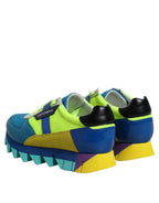 Dolce & Gabbana Multicolor Leather Low Top Men Sneakers Shoes - Zeiniez