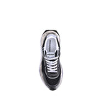 Dsquared² Black Calf Leather Bos Taurus Athletic Sneakers - Zeiniez