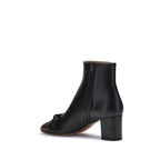 Valentino Garavani Black Goatskin Ankle Boots - Zeiniez