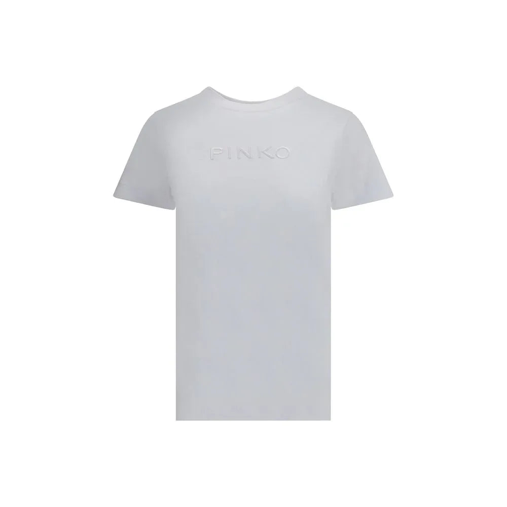 PINKO White Cotton T-Shirt - Zeiniez