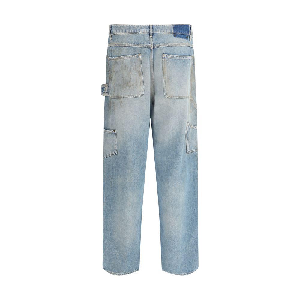 Golden Goose Blue Cotton Jeans Denim