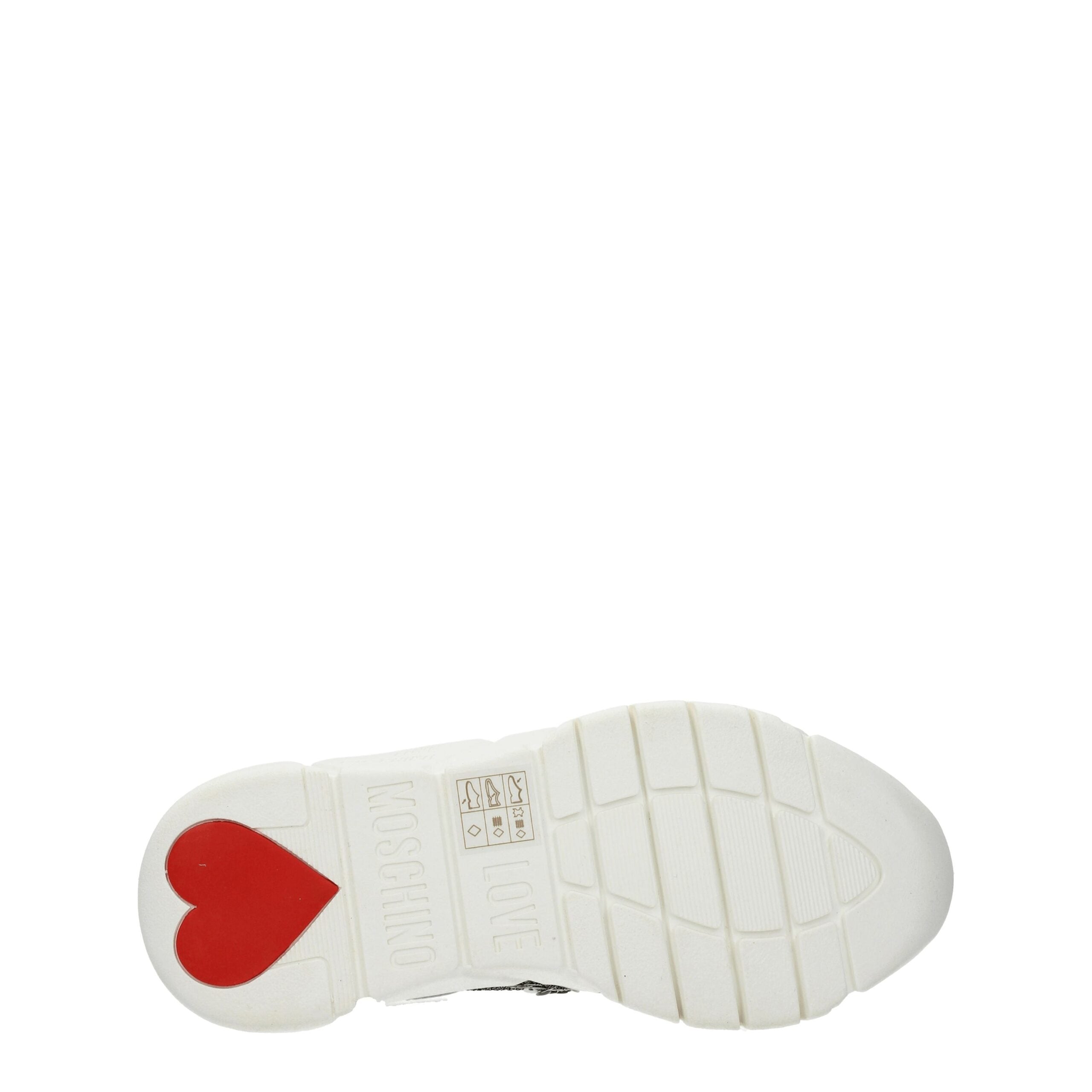 Love Moschino White Fabric Chunky Sneakers - Zeiniez