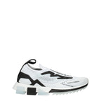 Dolce & Gabbana White Fabric Athletic Sneakers - Zeiniez