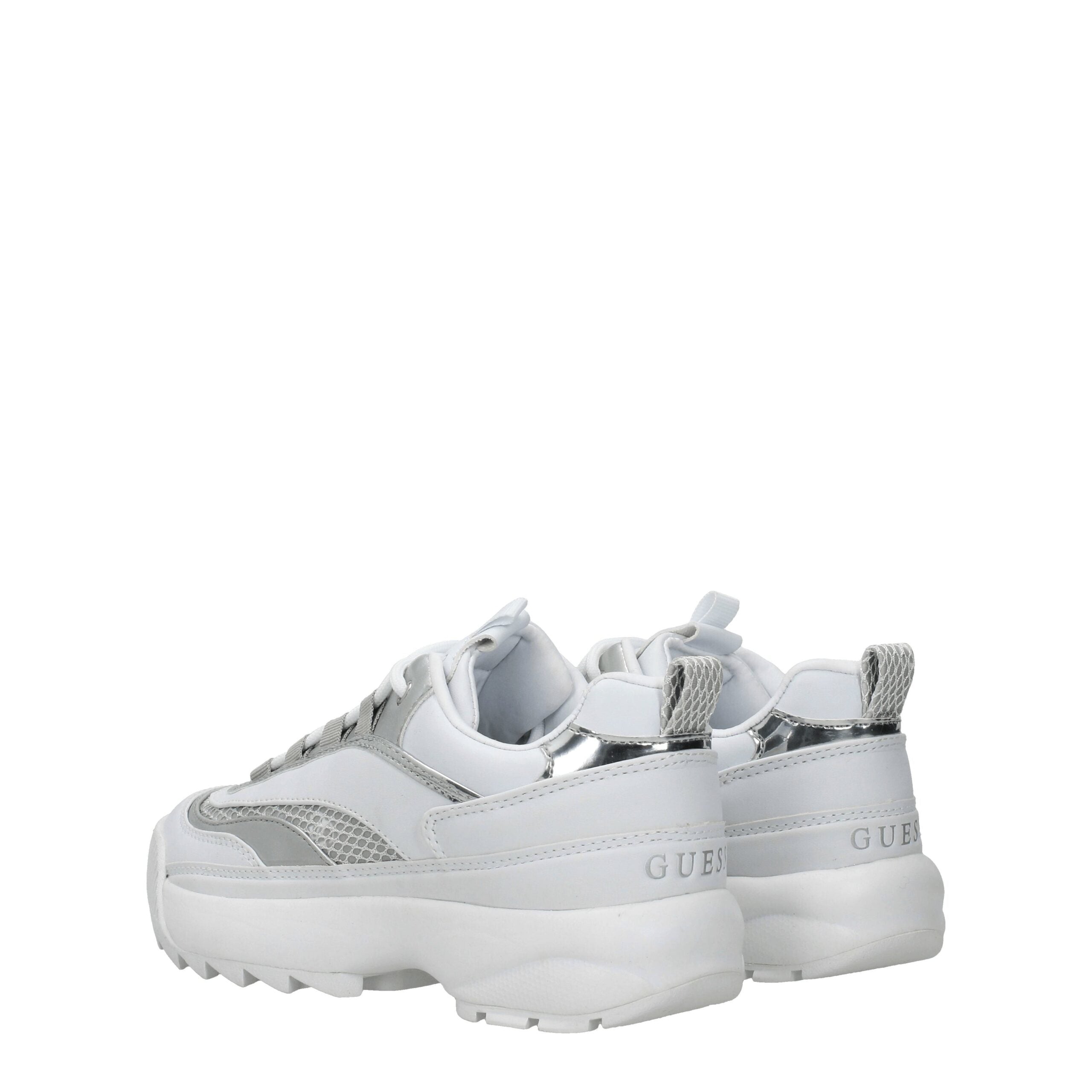 Guess White Polyethylene Chunky Sneakers - Zeiniez