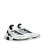Dolce & Gabbana White Fabric Athletic Sneakers - Zeiniez