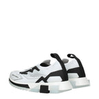 Dolce & Gabbana White Fabric Athletic Sneakers - Zeiniez