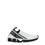Dolce & Gabbana White Fabric Chunky Sneakers - Zeiniez