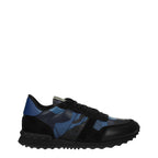 Valentino Garavani Blue Leather Low Top Sneakers
