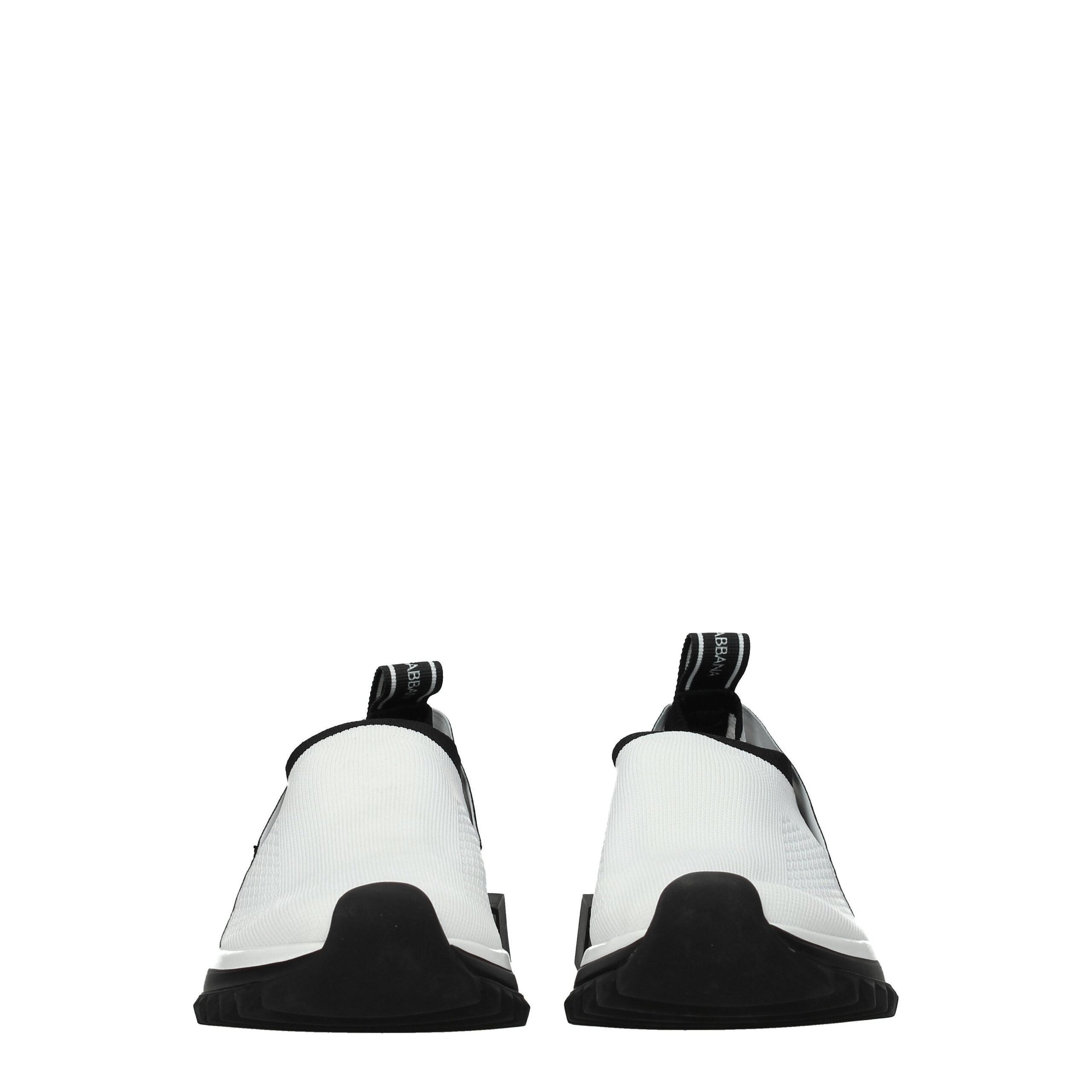 Dolce & Gabbana White Fabric Chunky Sneakers - Zeiniez