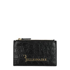 Billionaire Italian Couture Black Crocodile Cardholder - Zeiniez