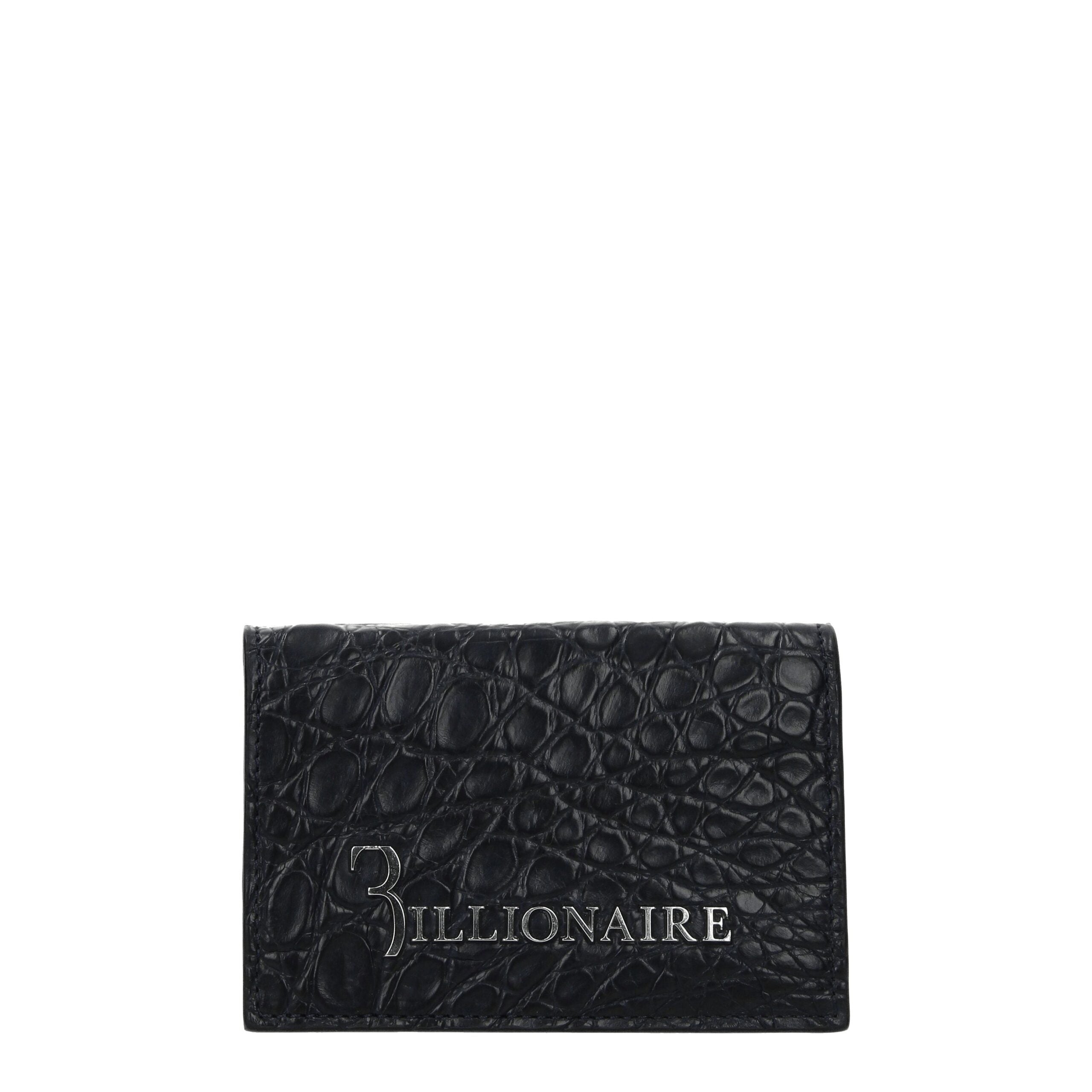 Billionaire Italian Couture Blue Crocodile Cardholder - Zeiniez