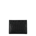 Billionaire Italian Couture Black Crocodile Cardholder - Zeiniez