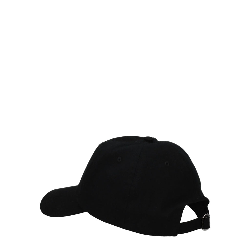 Valentino Garavani Black Cotton Cap (Baseball Hat) - Zeiniez