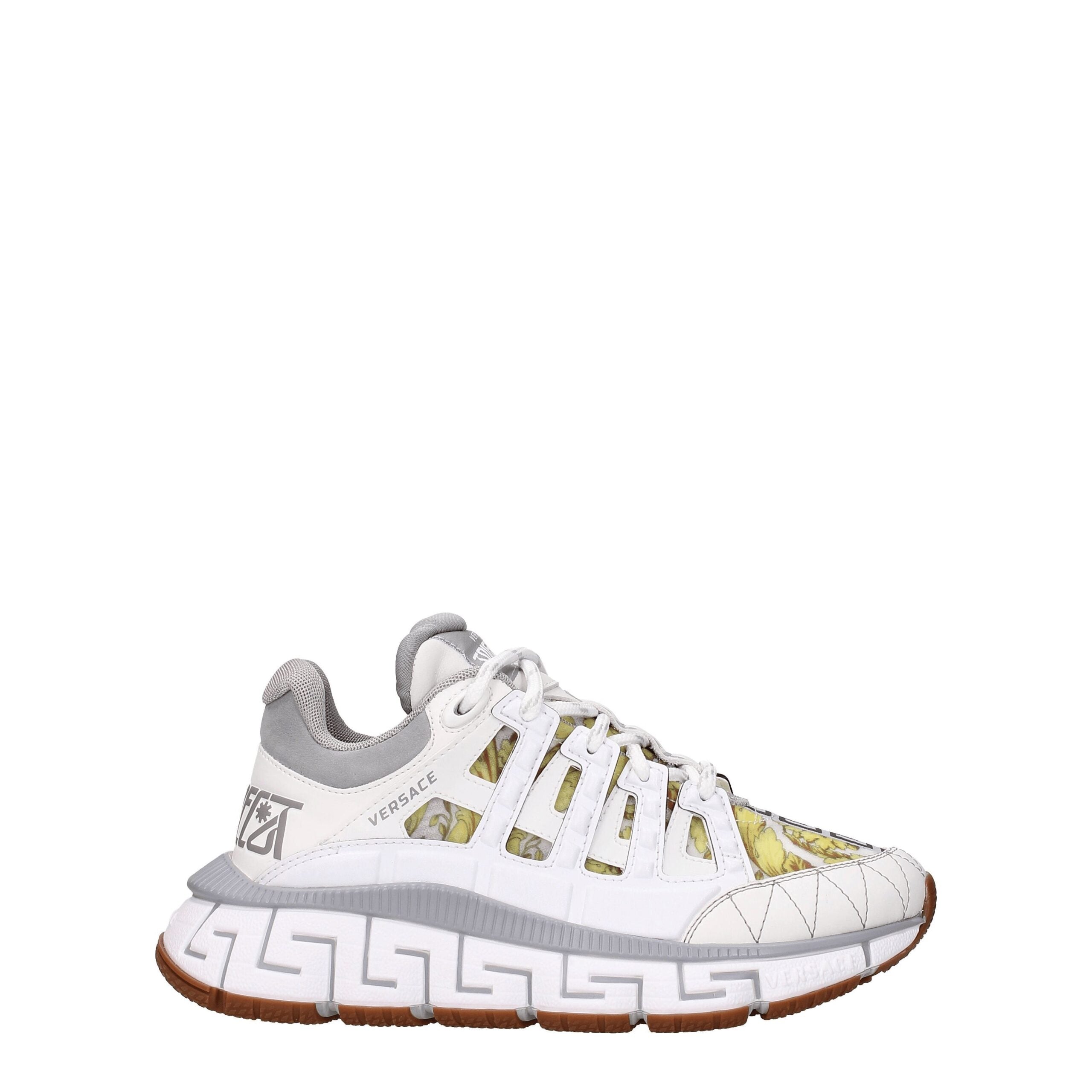 Versace White Leather Athletic Sneakers - Zeiniez