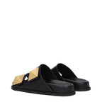 Valentino Garavani Black Leather Slippers - Zeiniez