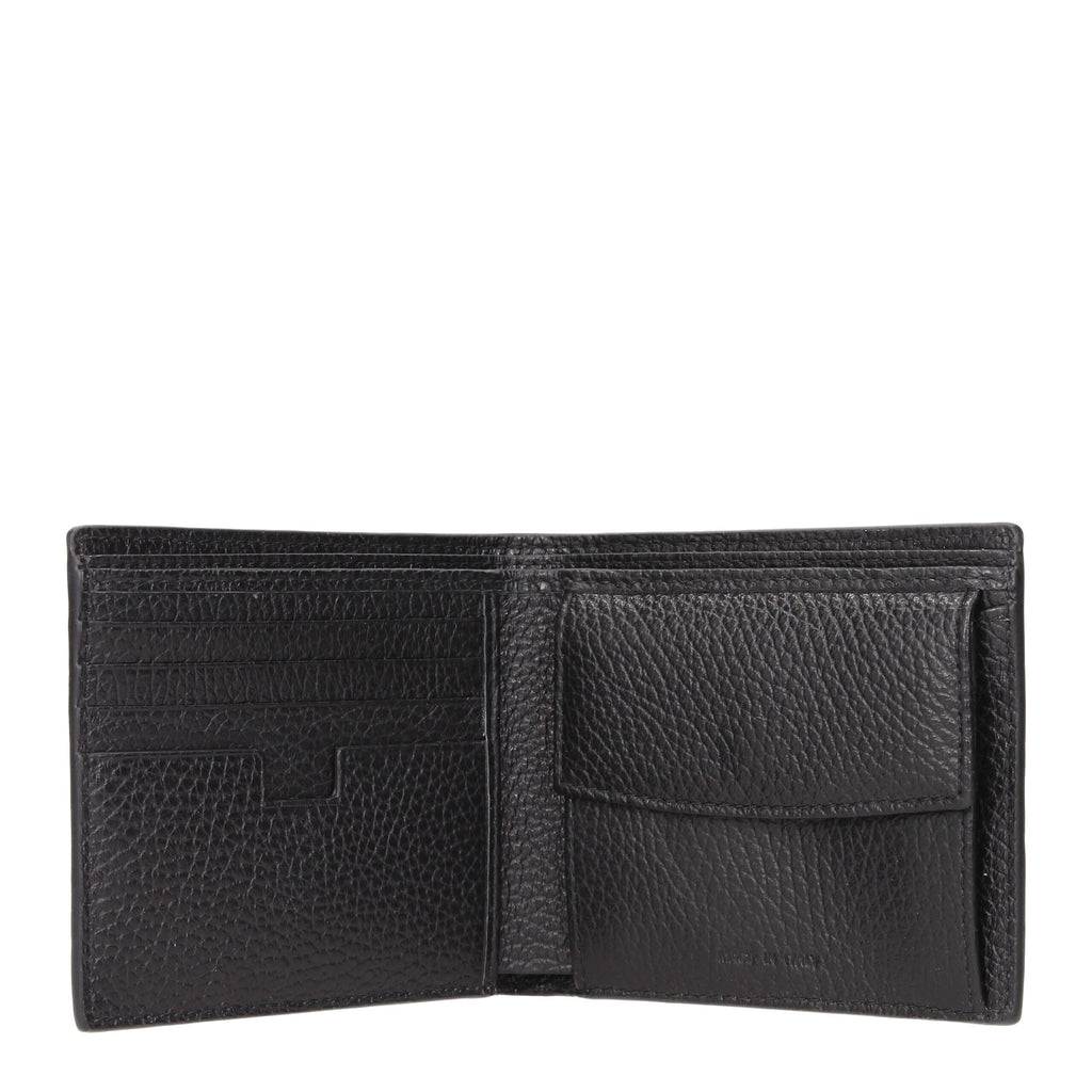 Testoni Black Leather Wallet - Zeiniez