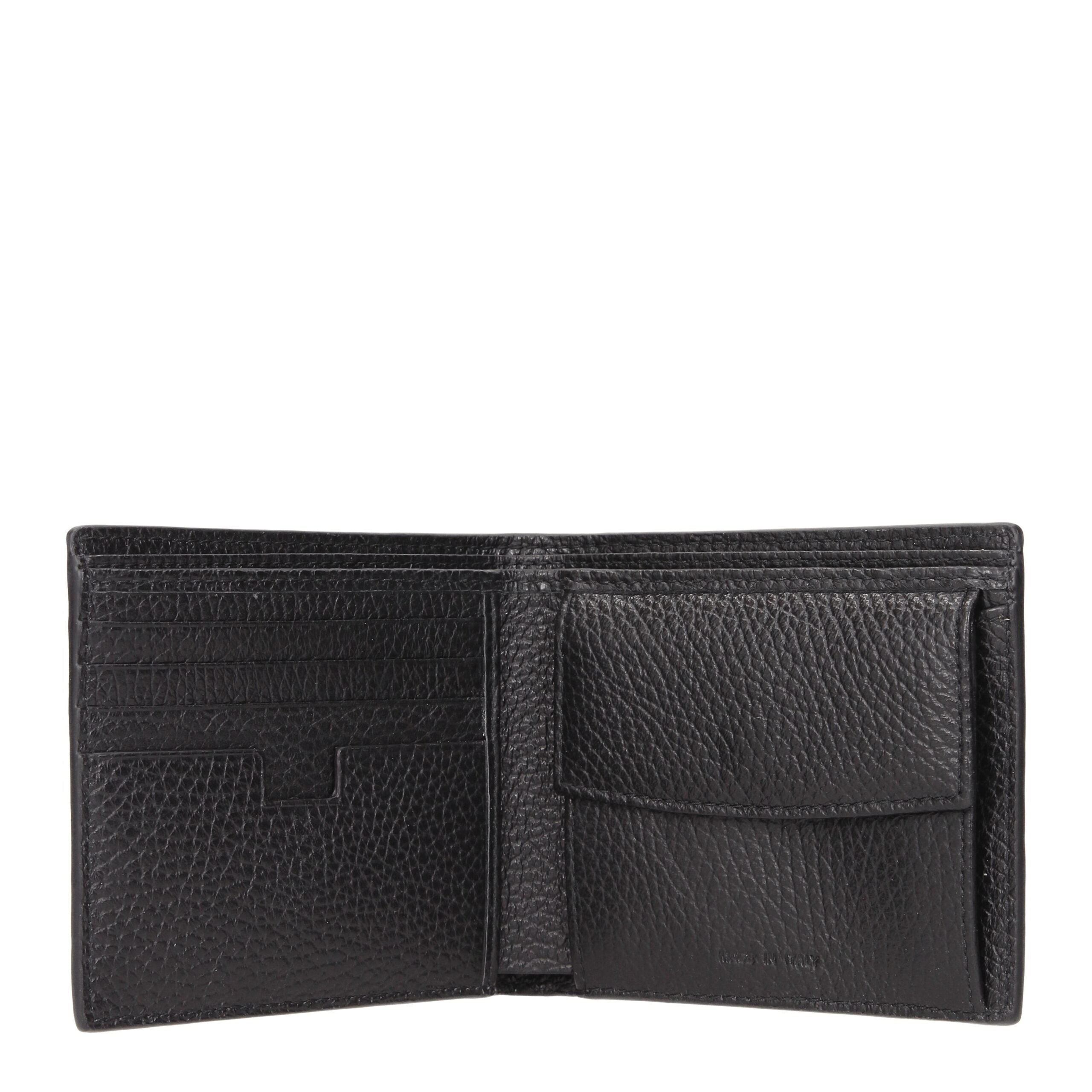 Testoni Black Leather Wallet - Zeiniez