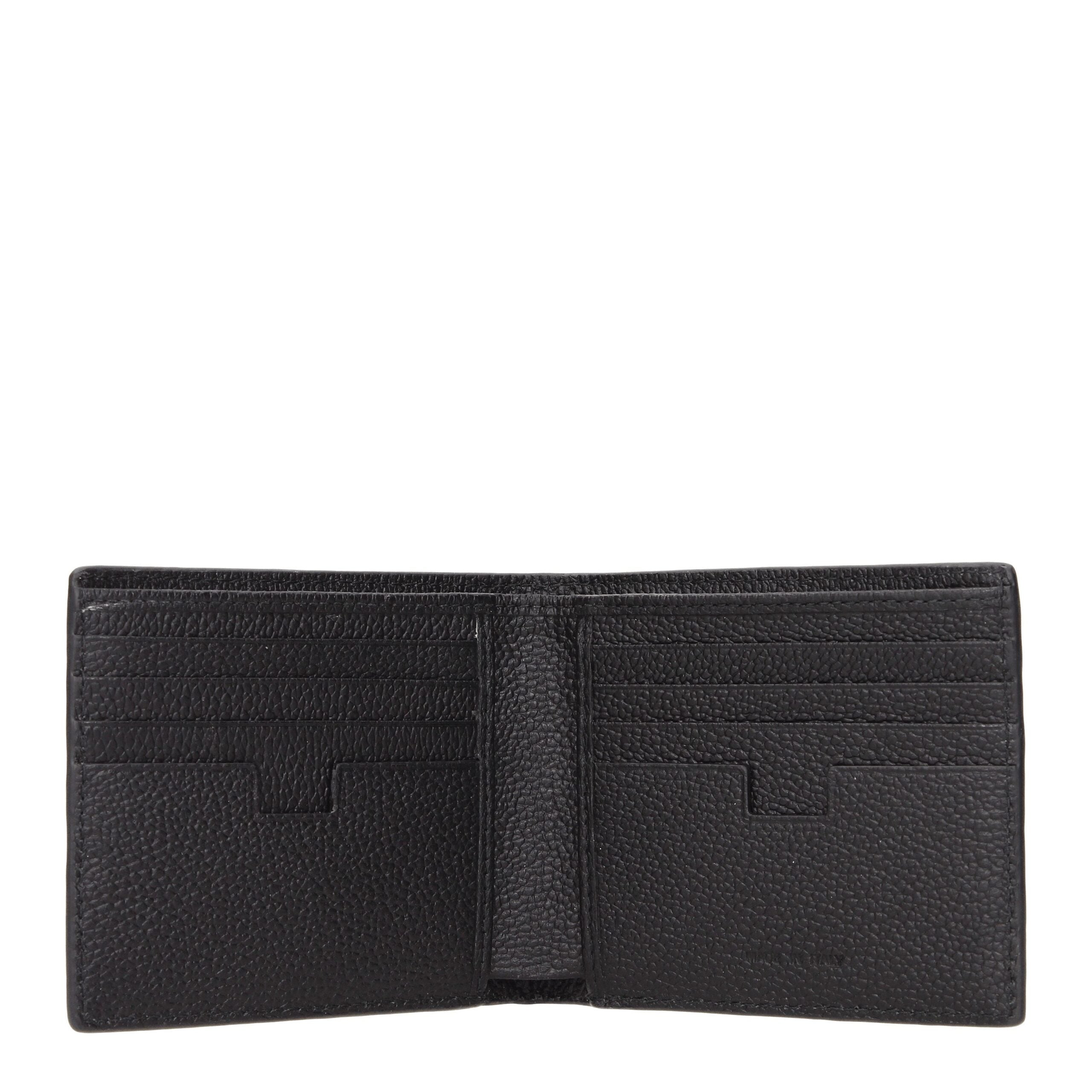 Testoni Black Leather Wallet - Zeiniez