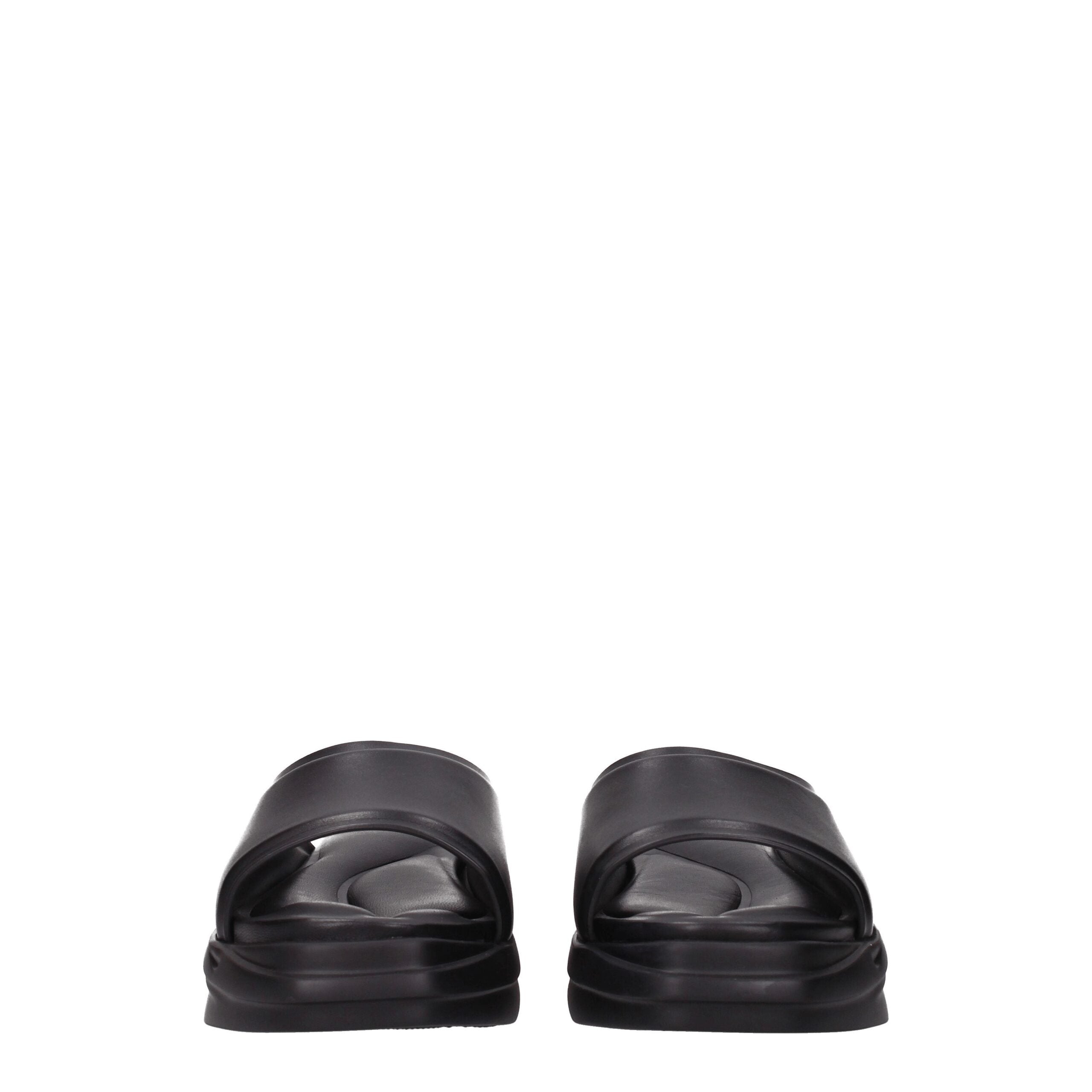 Alyx Black Leather Slippers - Zeiniez