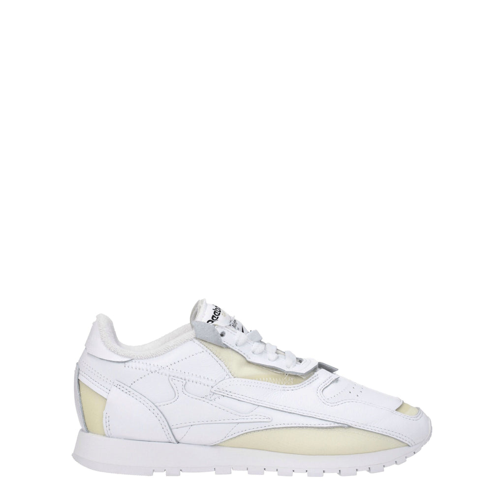 Maison Margiela White Leather Athletic Sneakers - Zeiniez