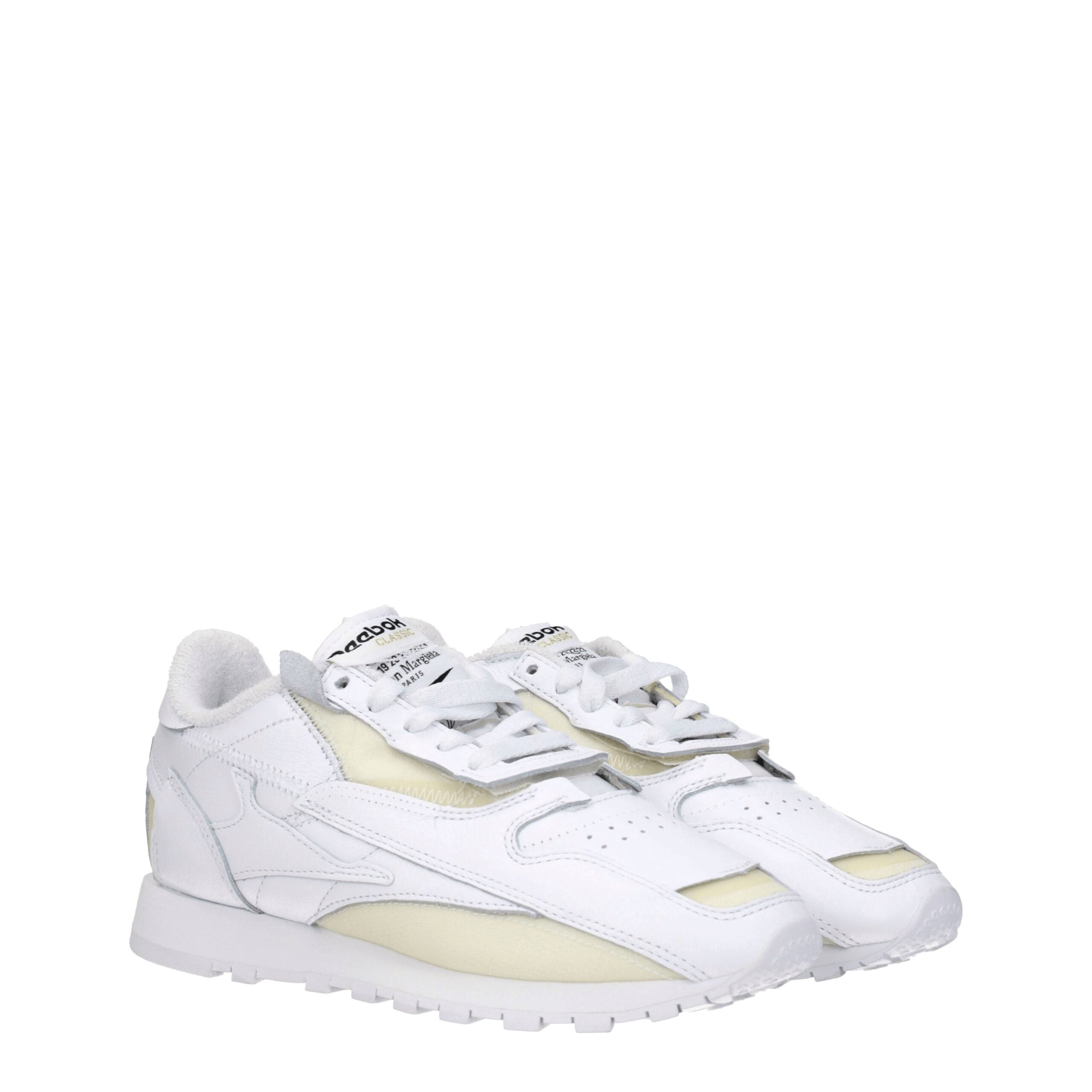 Maison Margiela White Leather Athletic Sneakers - Zeiniez
