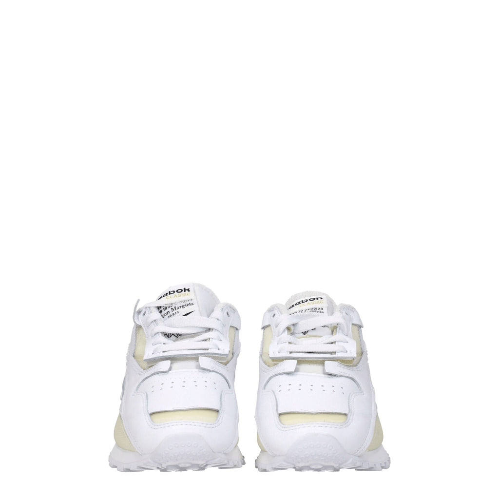 Maison Margiela White Leather Athletic Sneakers - Zeiniez