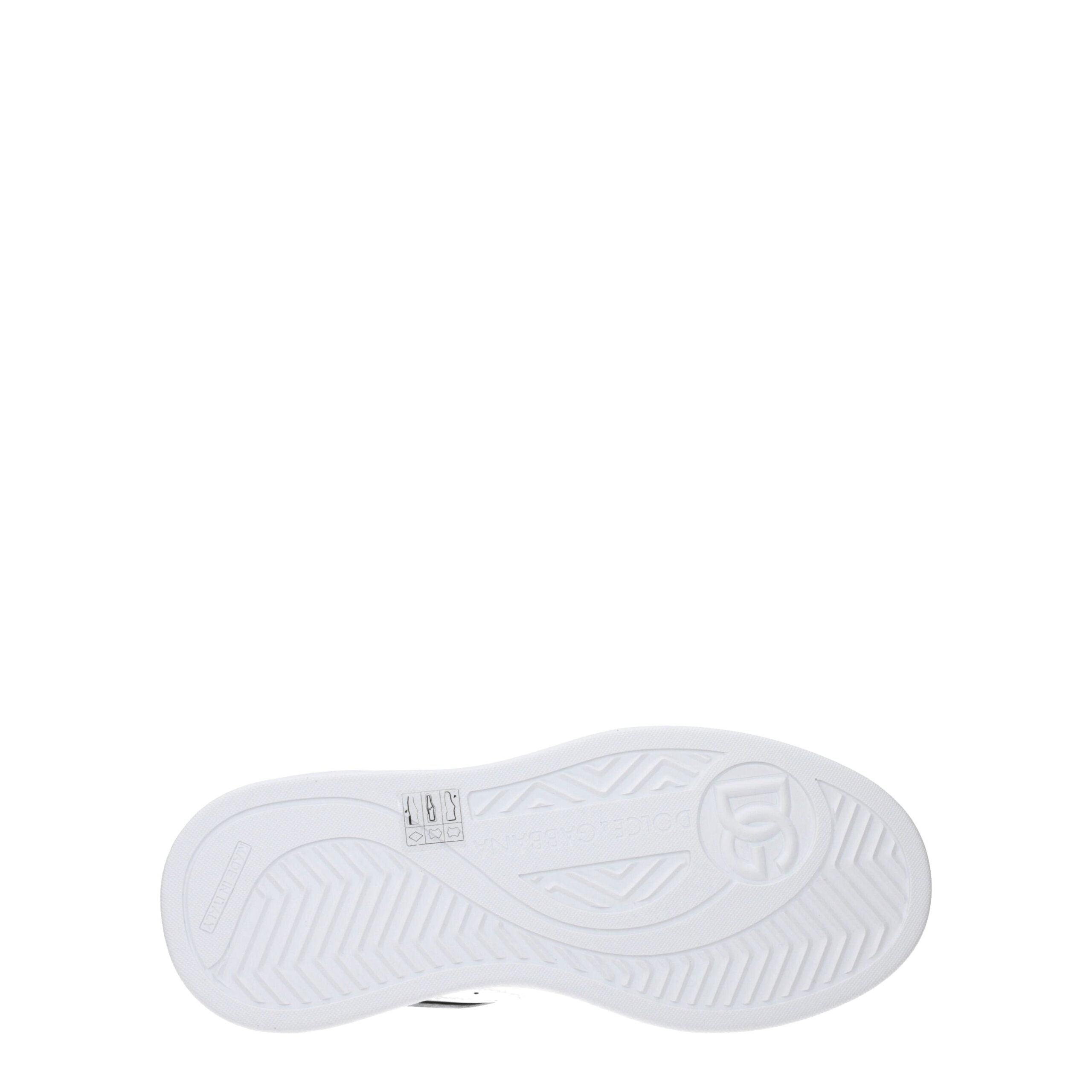 Dolce & Gabbana White Leather Low Top Sneakers - Zeiniez