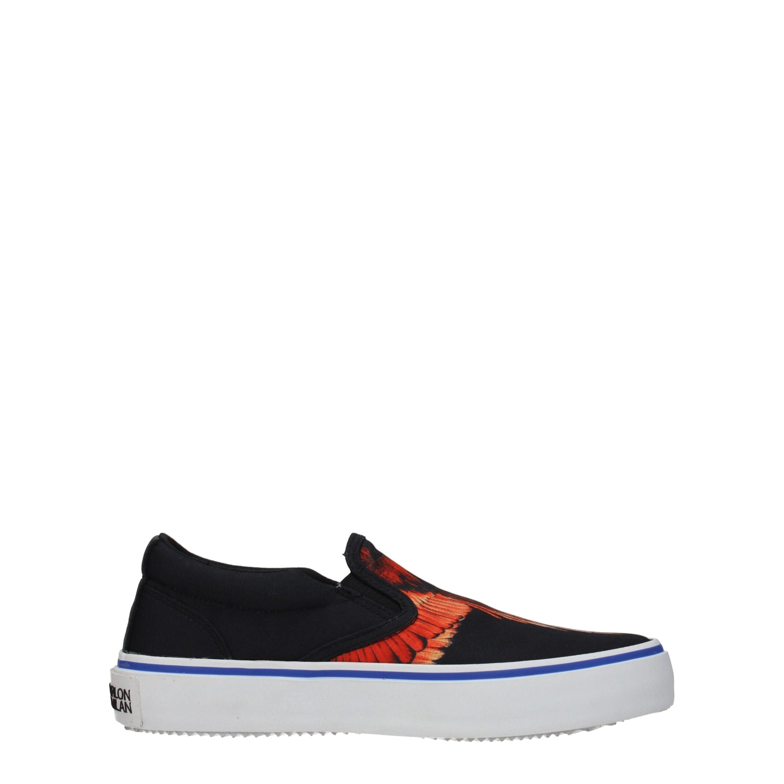 Marcelo Burlon Black Fabric Slip-On Loafers - Zeiniez
