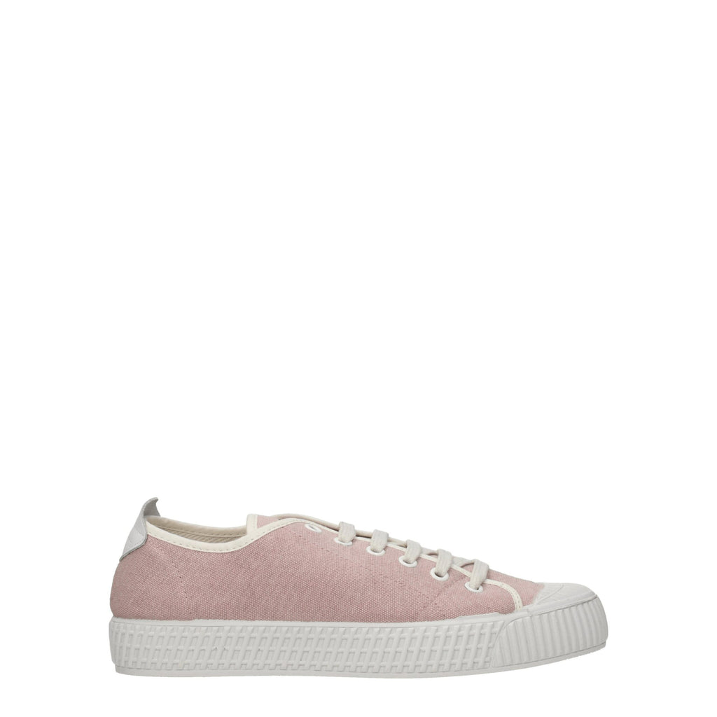 Car Shoe Pink Fabric Low Top Sneakers - Zeiniez