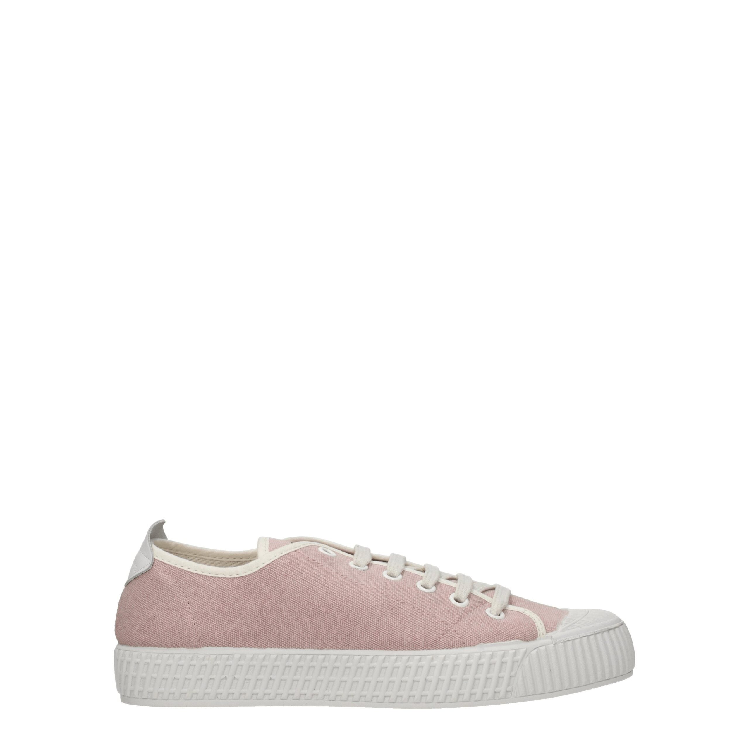 Car Shoe Pink Fabric Low Top Sneakers - Zeiniez