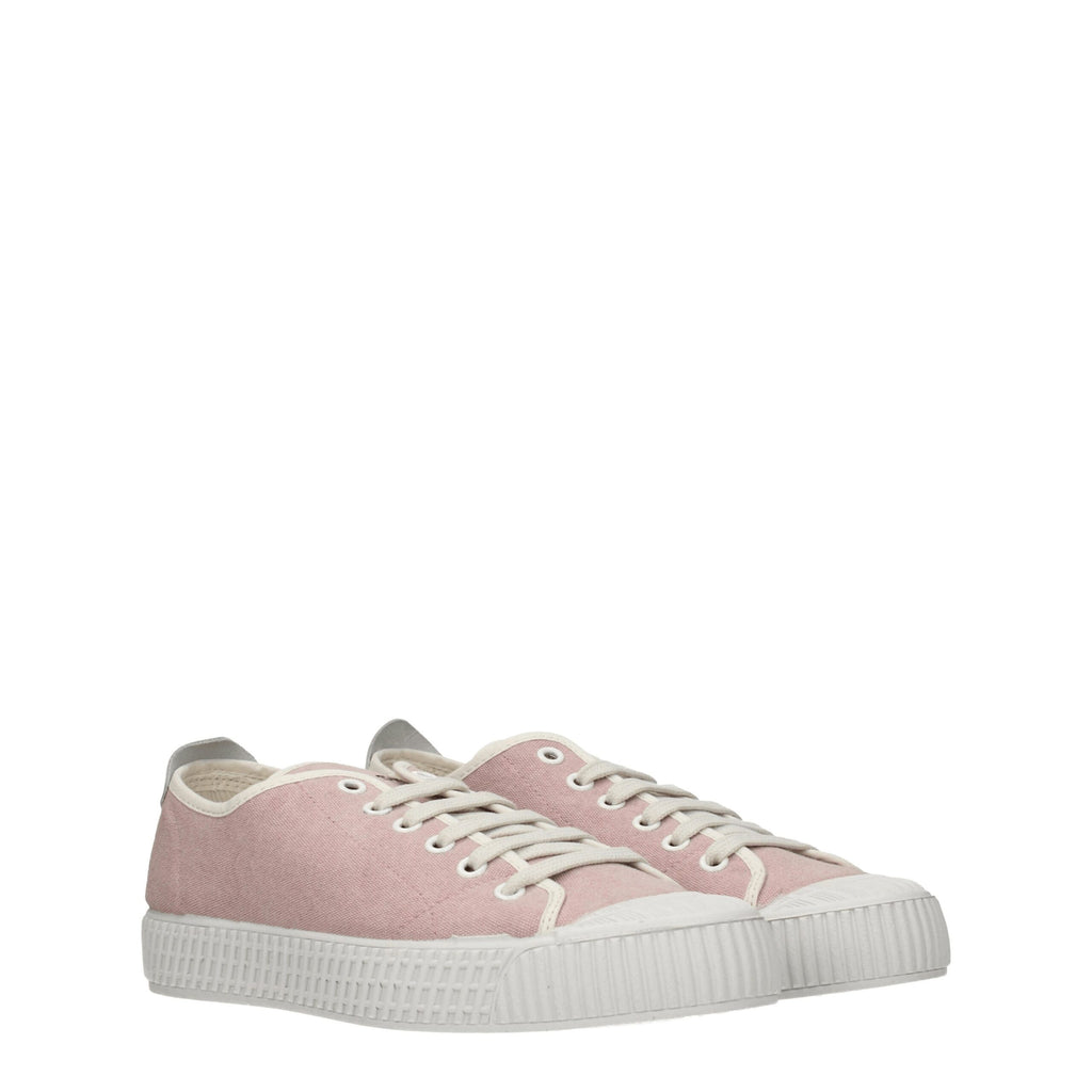 Car Shoe Pink Fabric Low Top Sneakers - Zeiniez