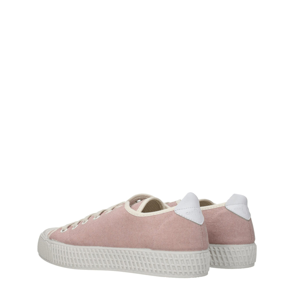 Car Shoe Pink Fabric Low Top Sneakers - Zeiniez