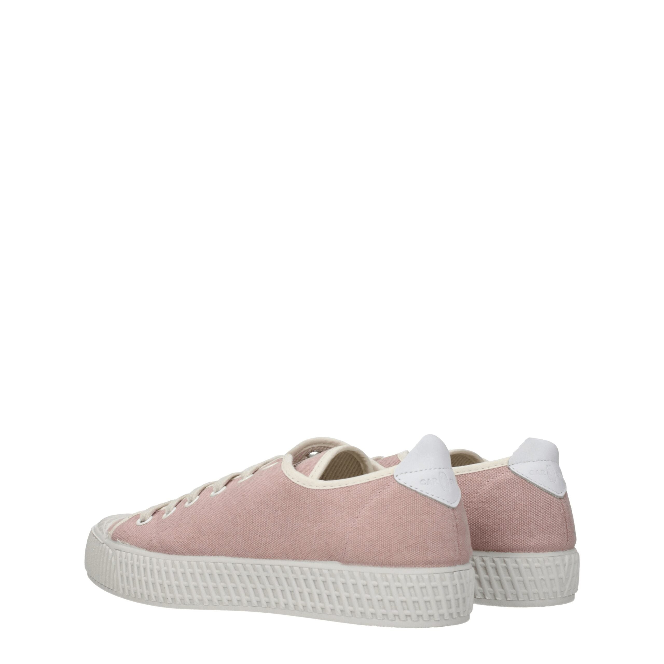 Car Shoe Pink Fabric Low Top Sneakers - Zeiniez