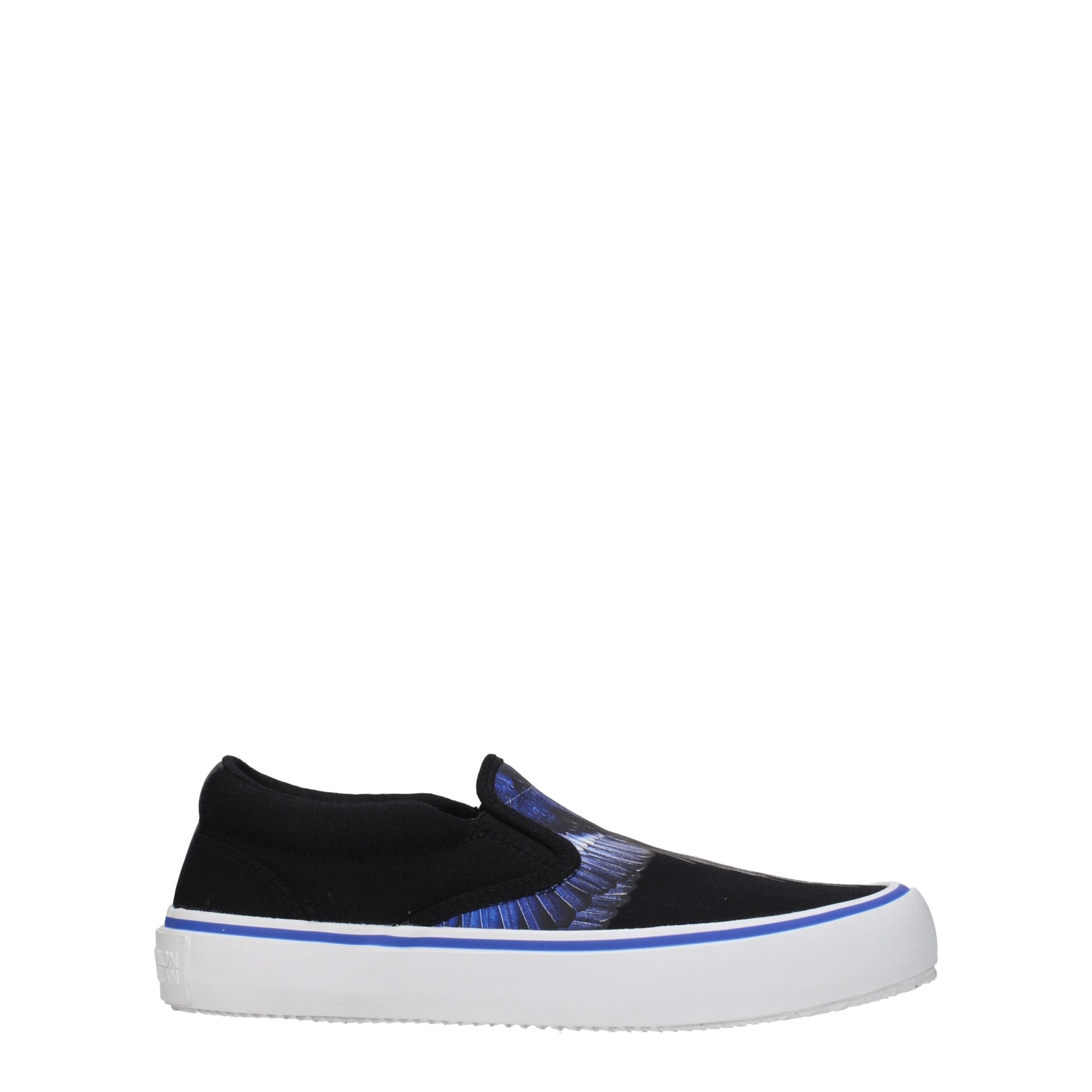 Marcelo Burlon Black Fabric Slip-On Loafers - Zeiniez