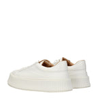 Jil Sander White Leather Platform Sneakers - Zeiniez
