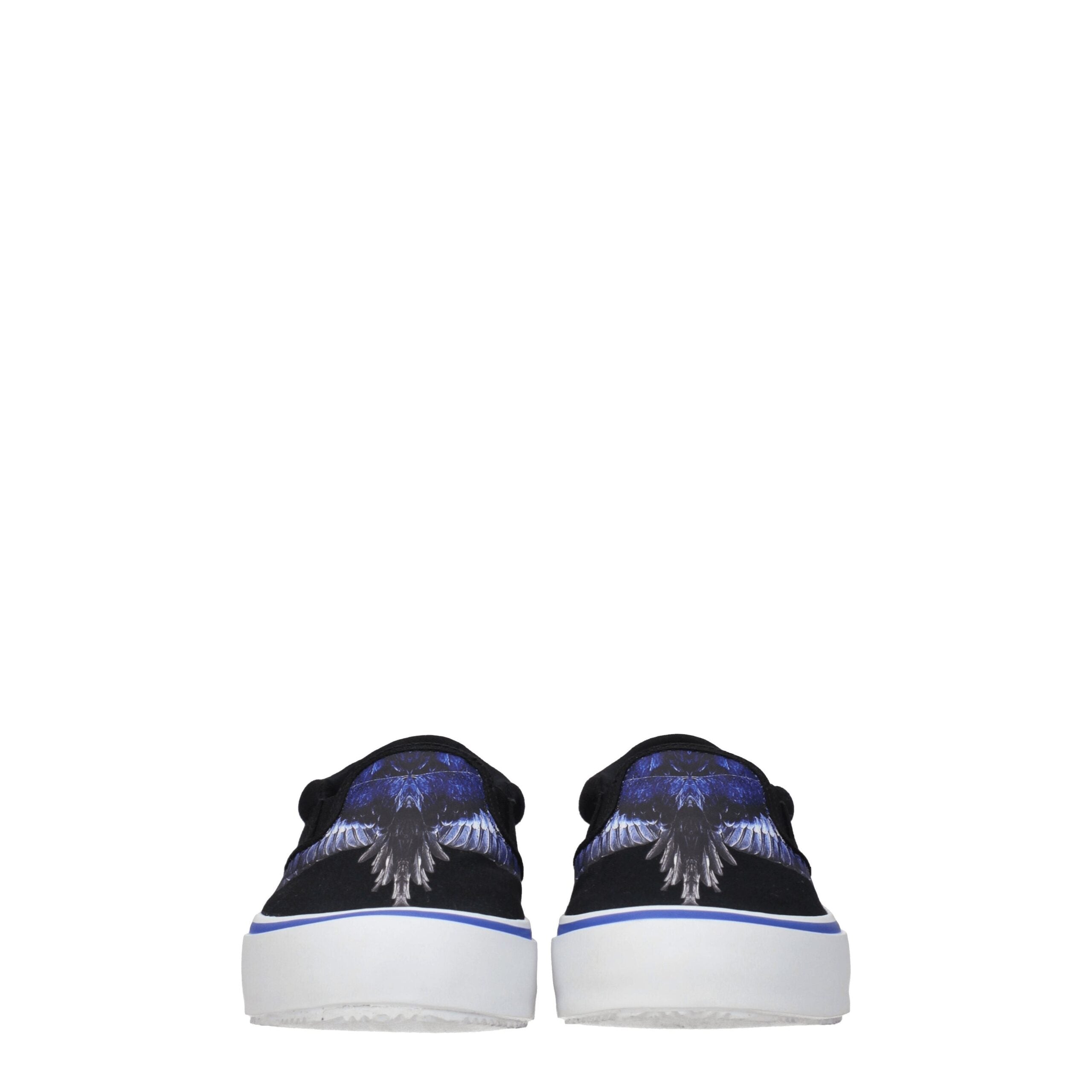 Marcelo Burlon Black Fabric Slip-On Loafers - Zeiniez