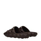 Valentino Garavani Brown Cotton Slippers - Zeiniez