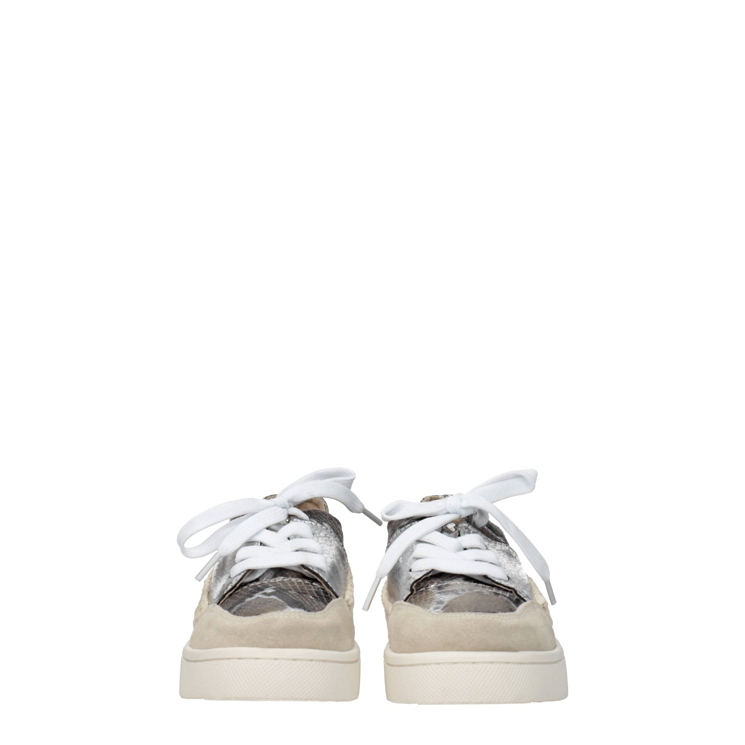 Mou Gray Leather Low Top Sneakers - Zeiniez