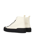 Jil Sander Beige Fabric High Top Sneakers - Zeiniez