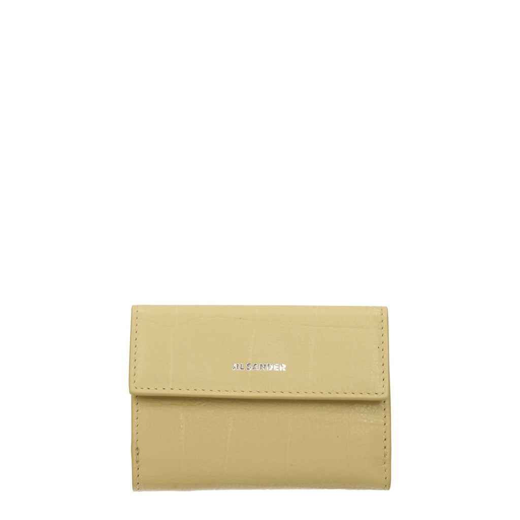 Jil Sander Yellow Leather Wallet