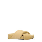 Jil Sander Beige Horsehair Slippers - Zeiniez