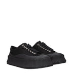 Jil Sander Black Fabric Chunky Sneakers